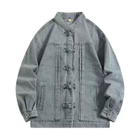 チャイナ・シンプルデニムジャケット