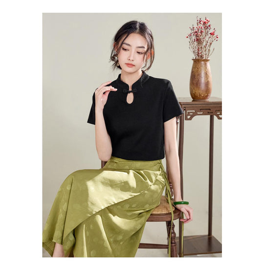 シンプル チャイナ トップス