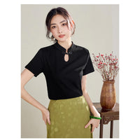 シンプル チャイナ トップス