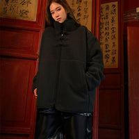 チャイナボタン・フリースジャケット