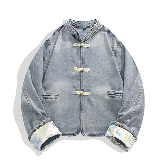 チャイナ デニムジャケット