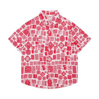 チャイナ・はんこ柄シャツ