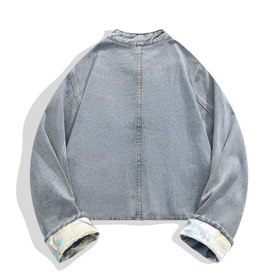 チャイナ デニムジャケット